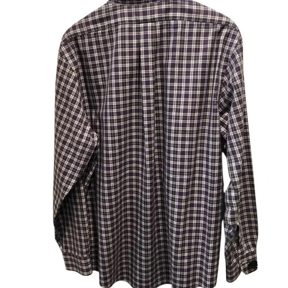 Brooks Brothers Regent XL Non Iron Oxford Purple and White Button Down L/S - Picture 2 of 5